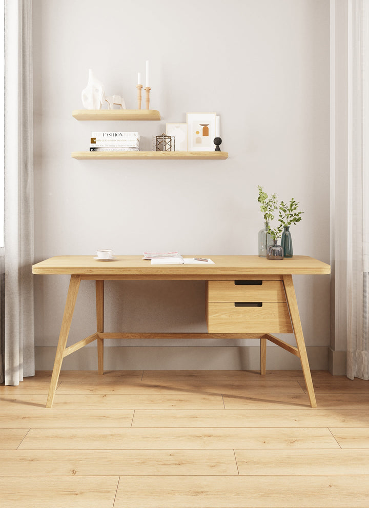 160 CM ISTANBUL DESK WITH STORAGE DRAWERS - Linerora