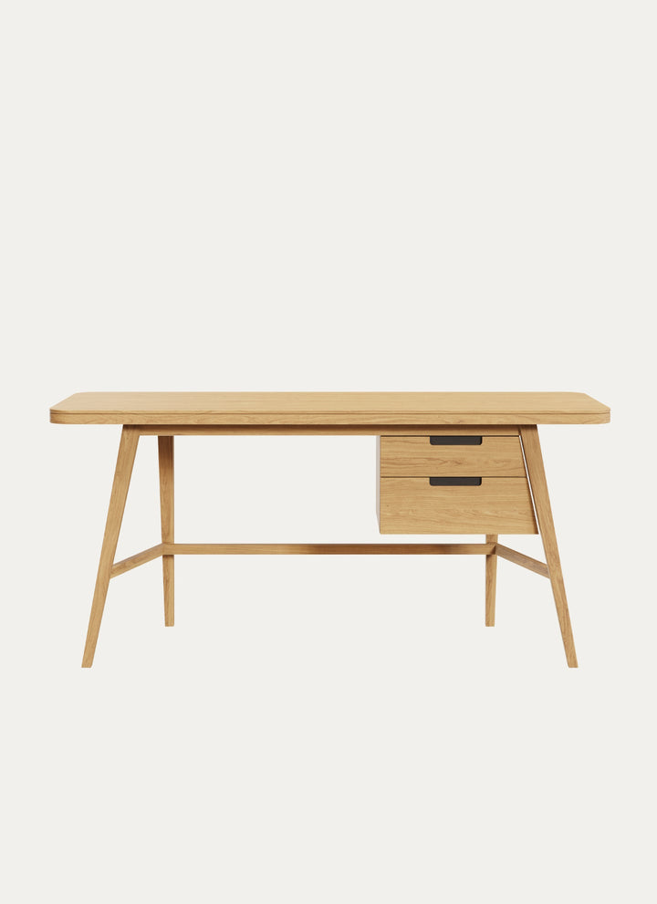160 CM ISTANBUL DESK WITH STORAGE DRAWERS - Linerora