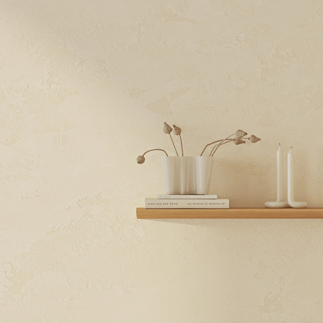 55 cm Tala Oak Wall Shelf - Linerora