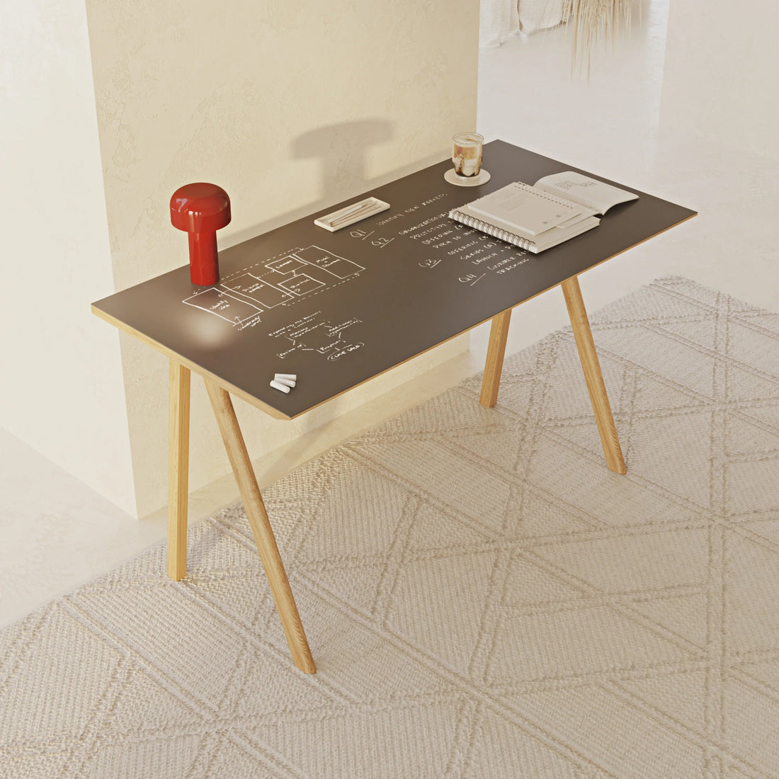 Bike - Themed Linoleum Desk - Linerora