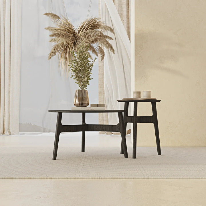 Black Casablanca Coffee Table Set - Linerora