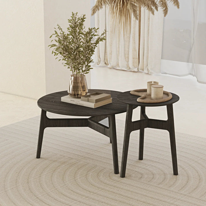 Black Casablanca Coffee Table Set - Linerora