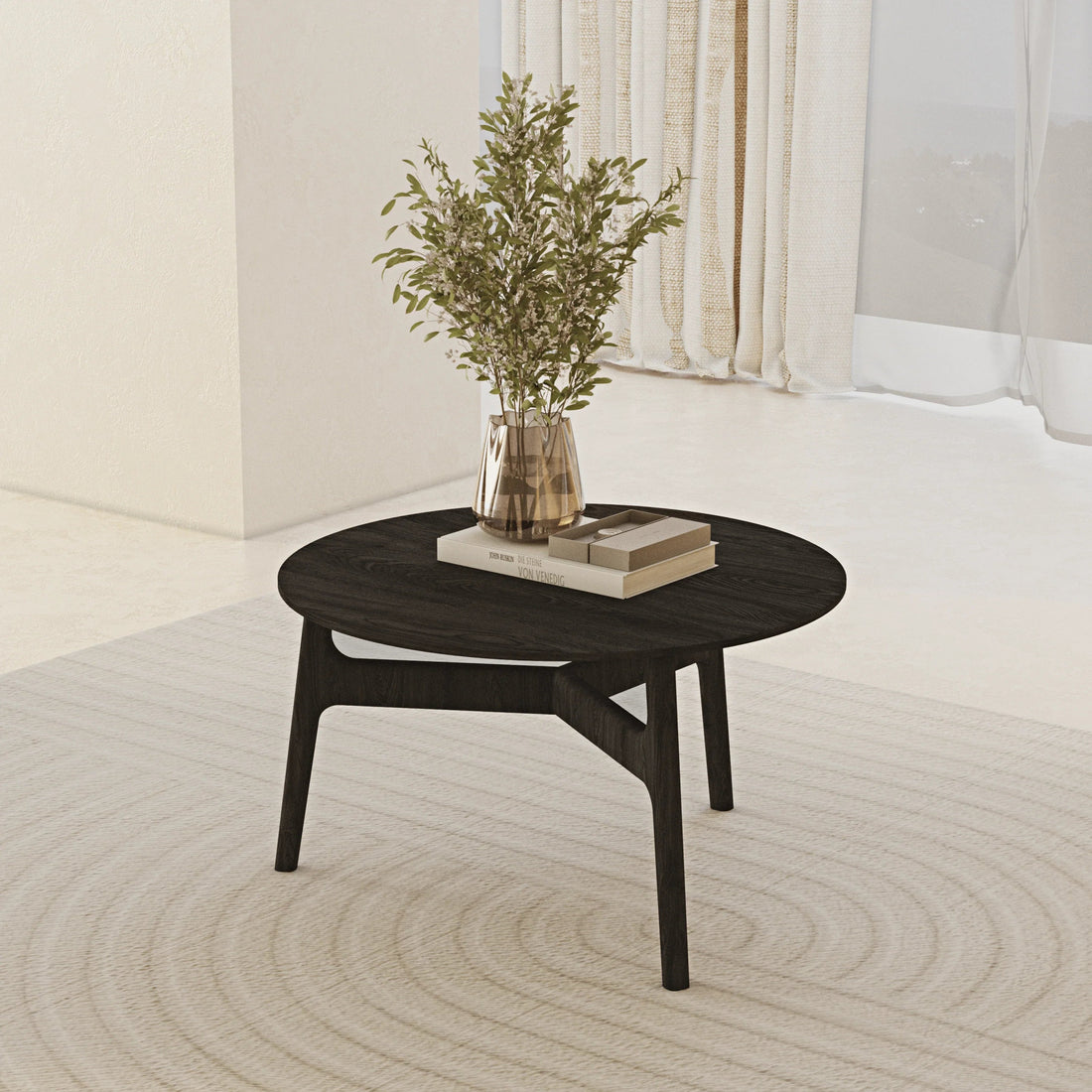 Black Coffee Table - Casablanca Style - Linerora