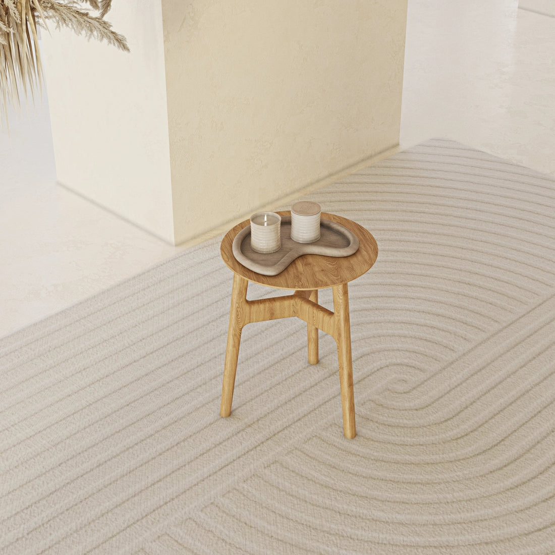 Casablanca Oak Accent Table - Linerora