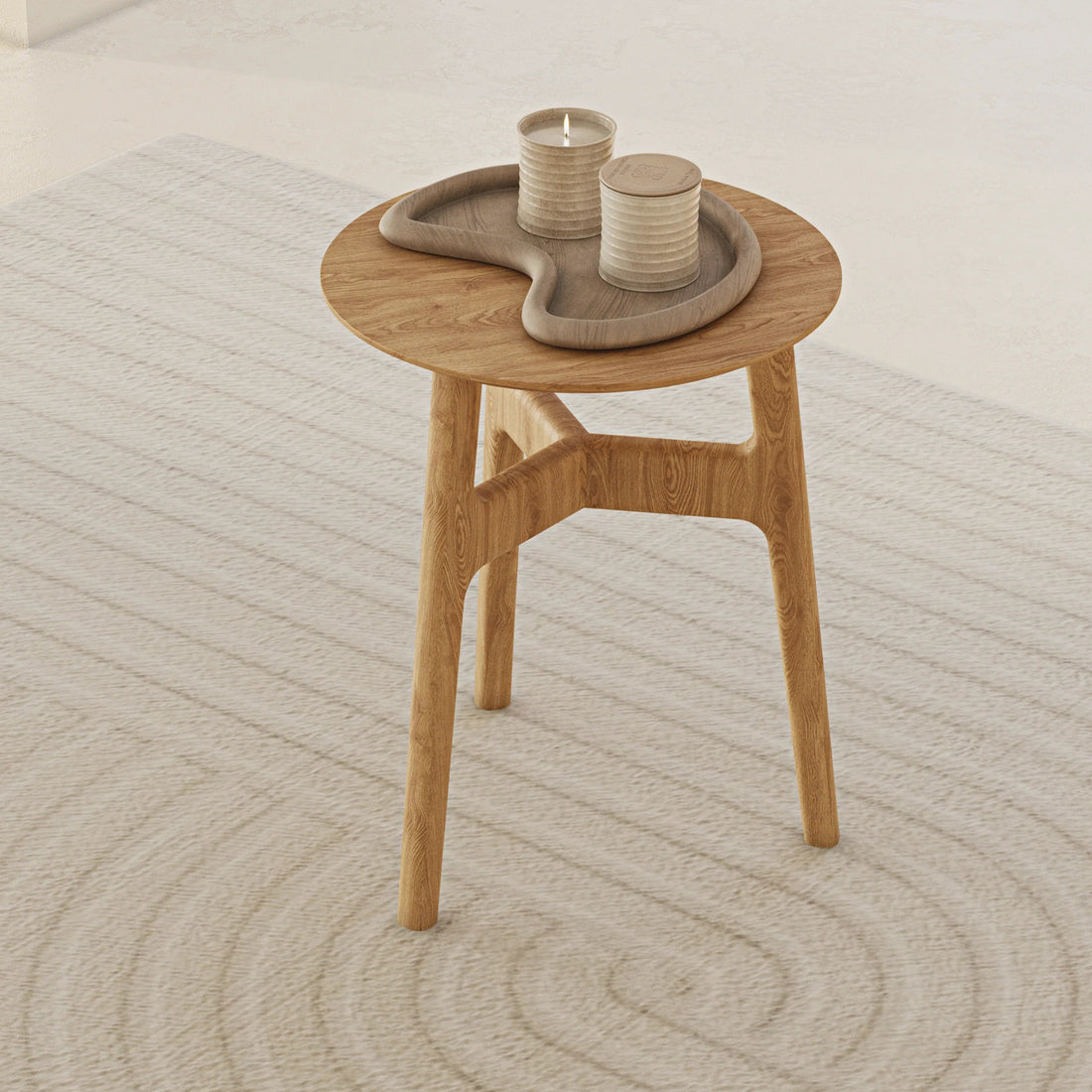 Casablanca Oak End Table - Linerora