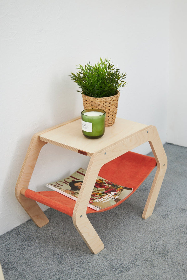 Disassembled Wooden Center Table & Bedside Table - Linerora