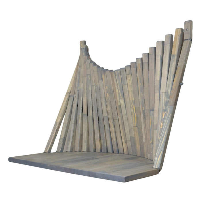 Flow Compact Wall Desk | FSC Certified Wall Mounted Table | Foldable | Ash Color - Linerora