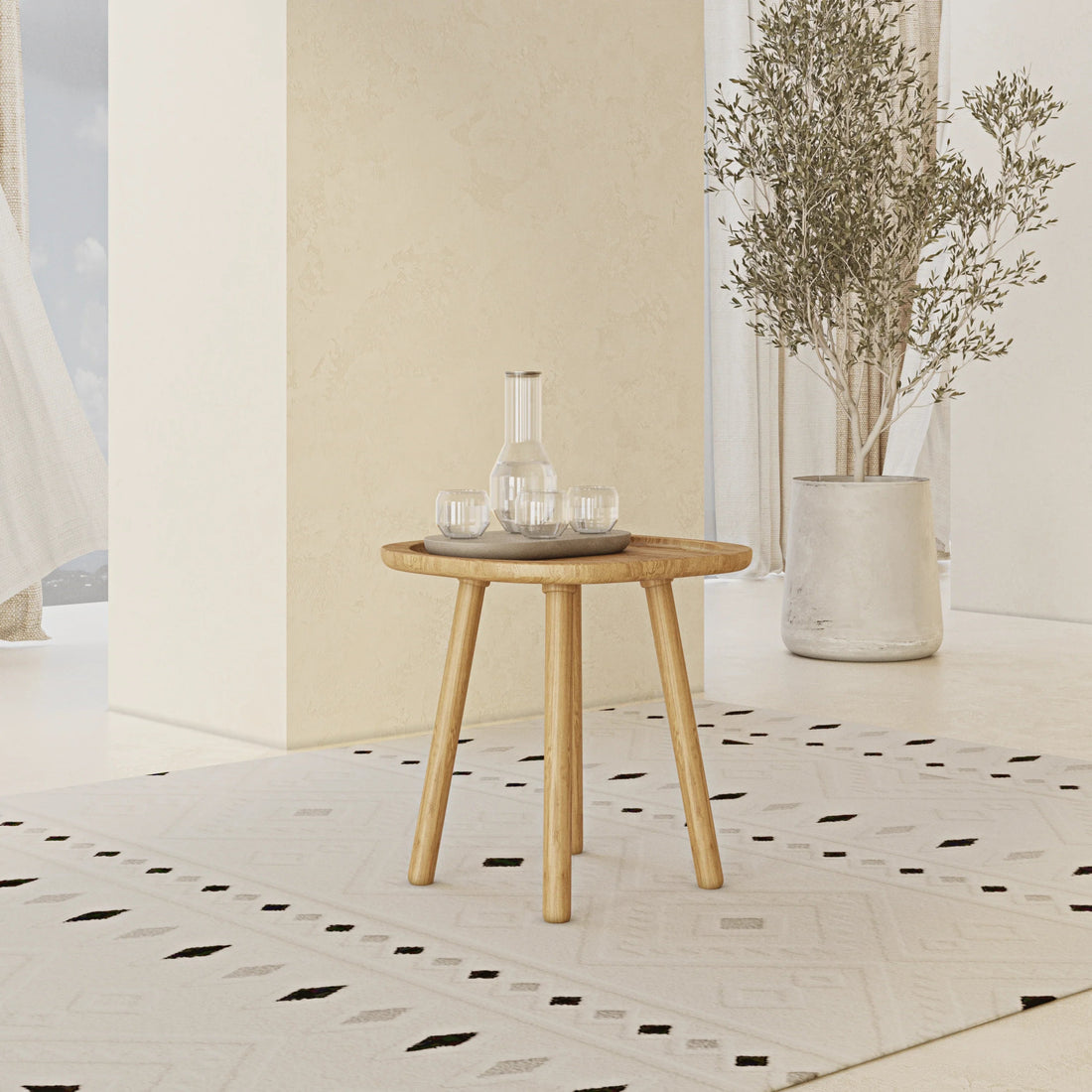 Grandma's Charm Side Table - Linerora