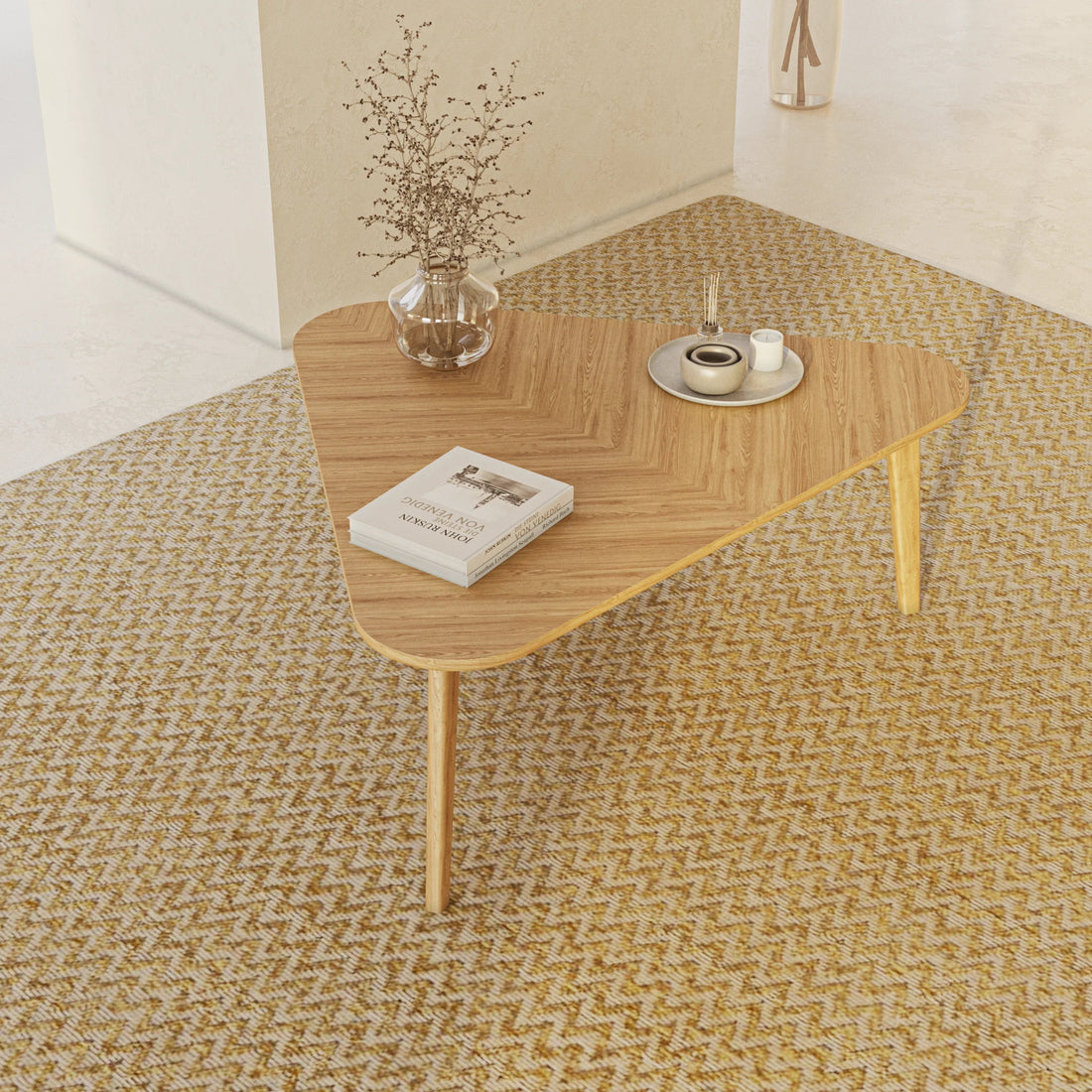 Helsinki Triangular Coffee Table - Linerora