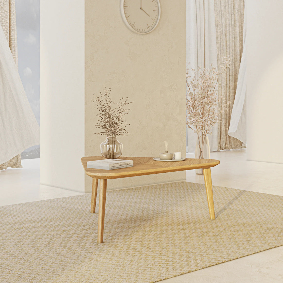 Helsinki Triangular Coffee Table - Linerora