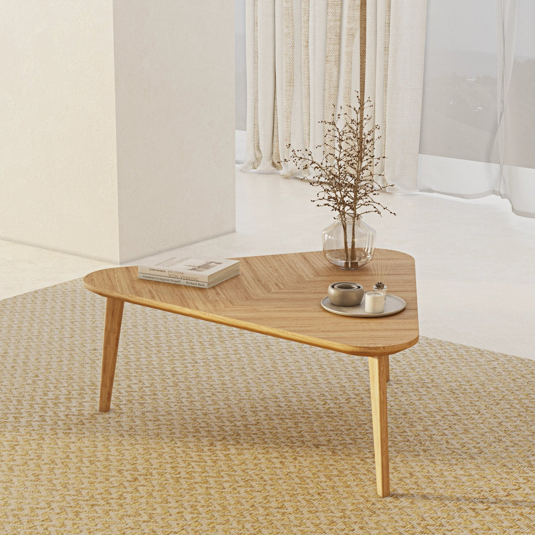 Helsinki Triangular Coffee Table - Linerora