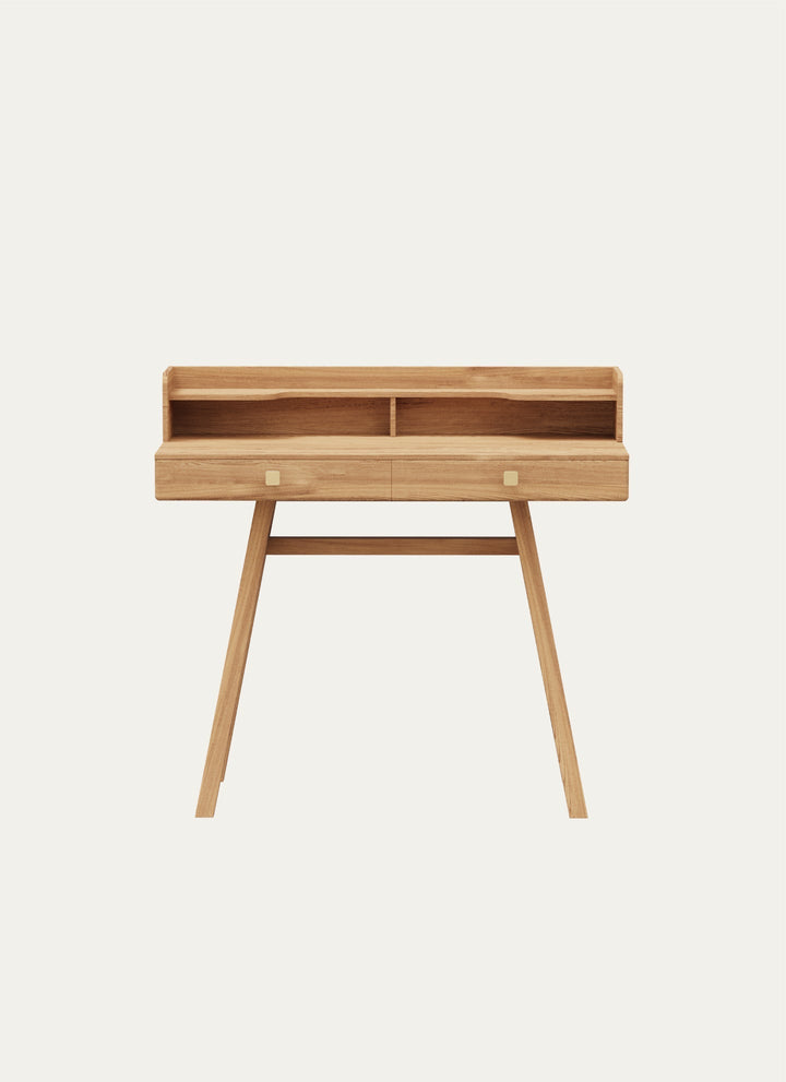 MARSEL 100 CM WORK DESK WITH SHELF - Linerora