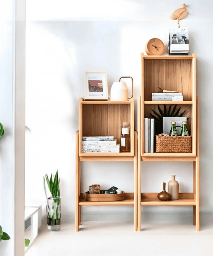 Midi Handmade Wooden Shelving Unit - Linerora