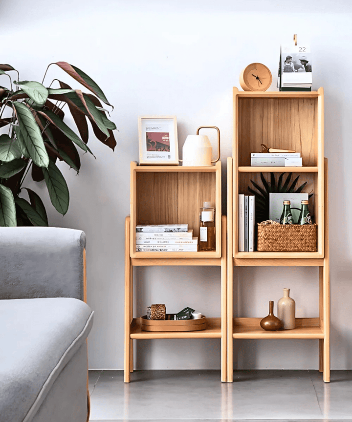 Midi Handmade Wooden Shelving Unit - Linerora