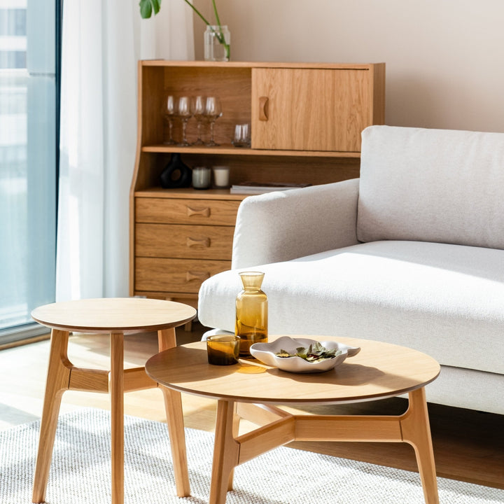 Oak Coffee Table in Casablanca Style - Linerora
