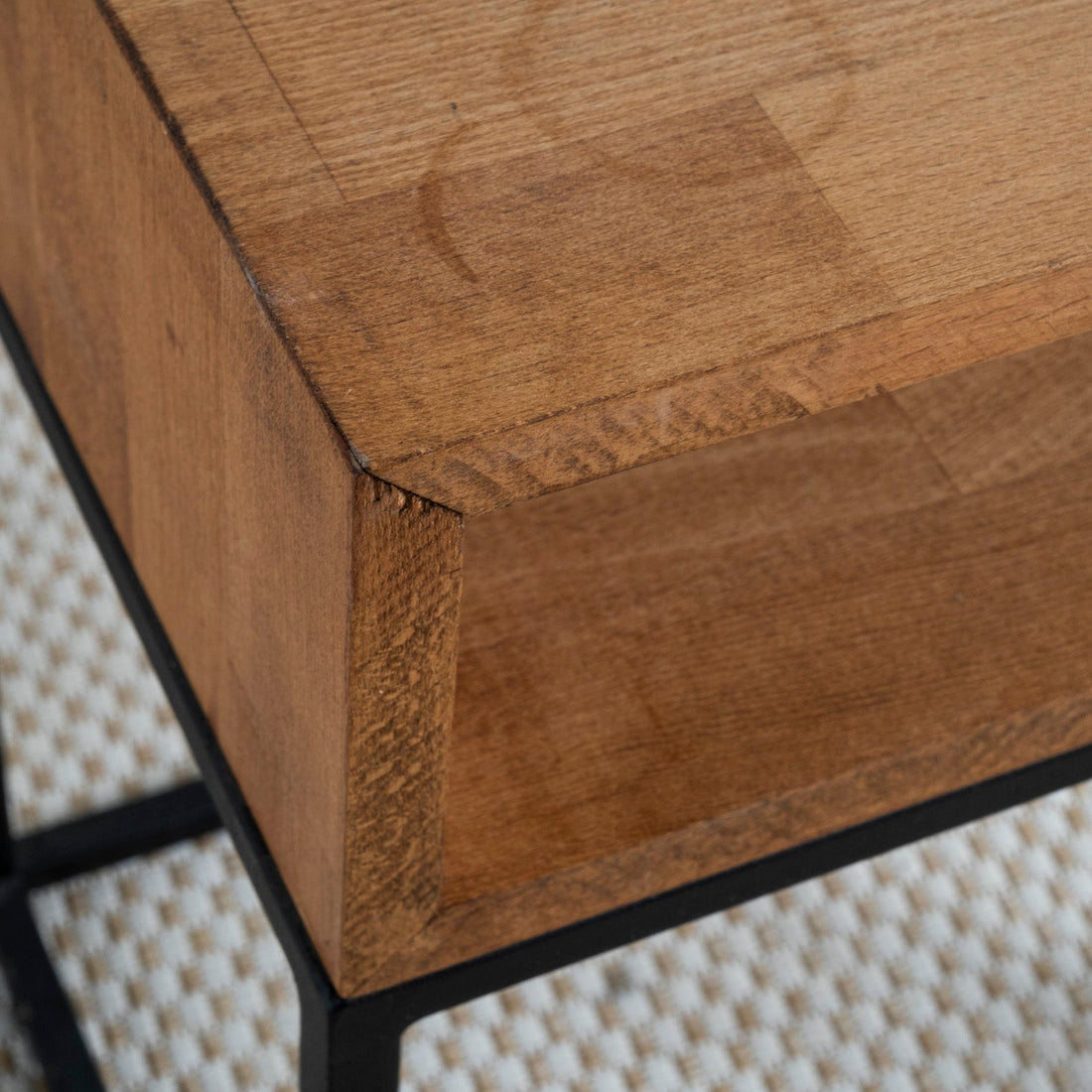 Oak Musson Nightstand Without Drawers - Linerora