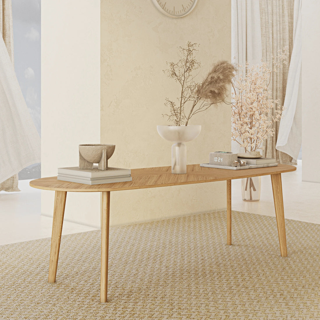 Oval Coffee Table in Helsinki Design - Linerora