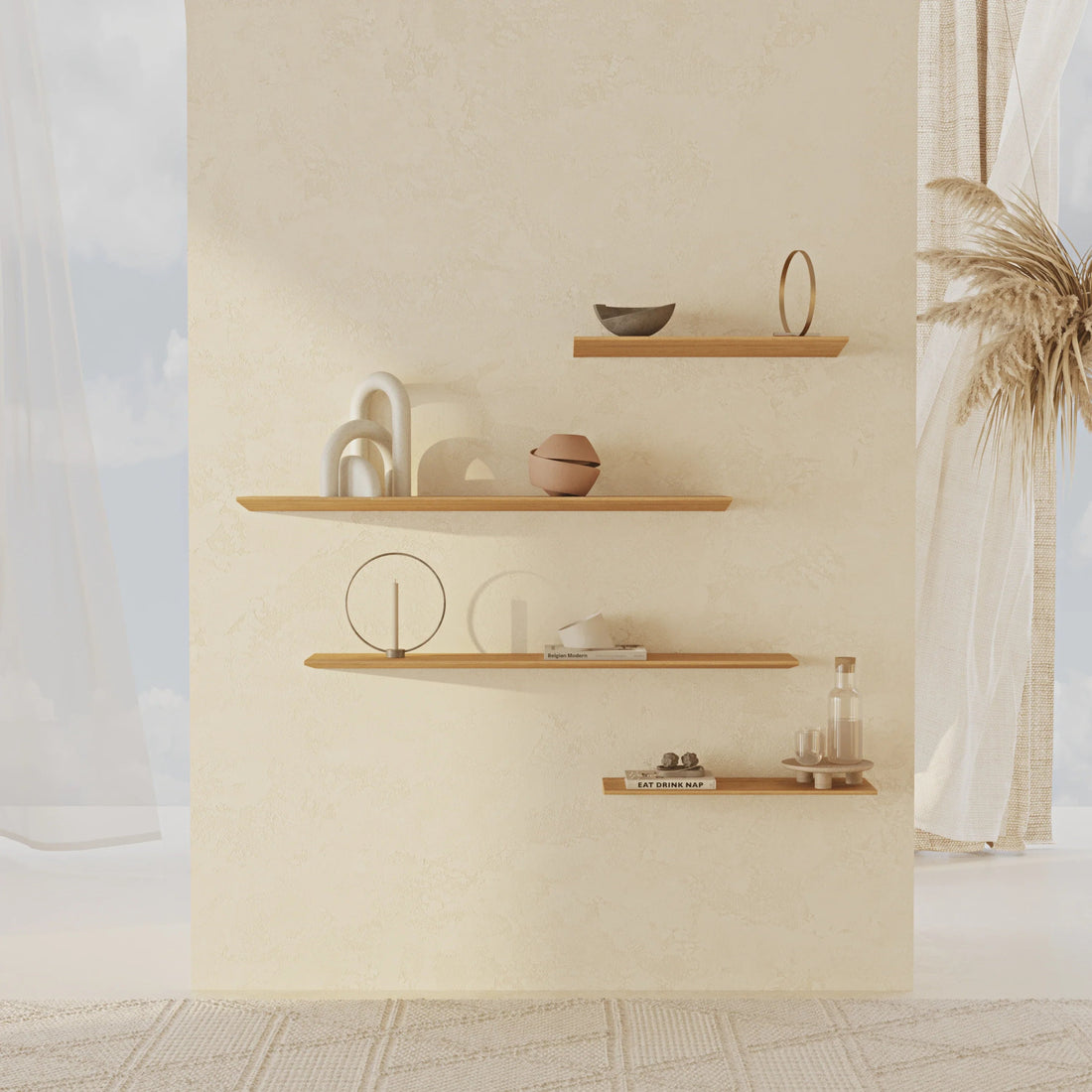 Tala Oak Four - Shelf Unit - Linerora