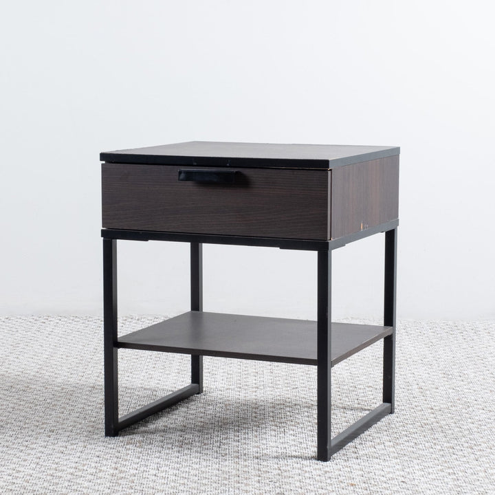 Trysil Dark Walnut Nightstand 0562 - Linerora