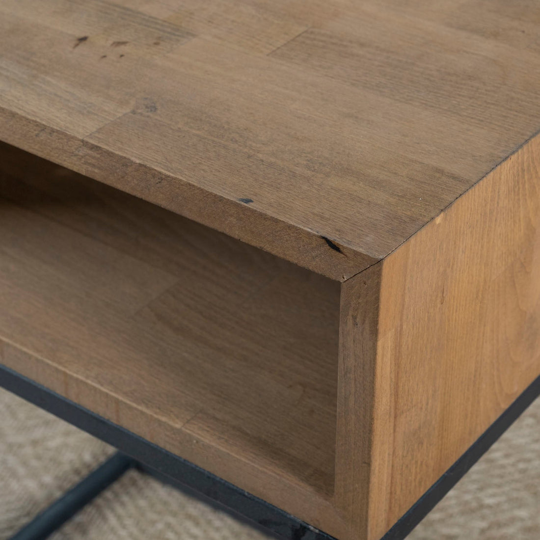 Walnut Musson Nightstand Without Drawers - Linerora