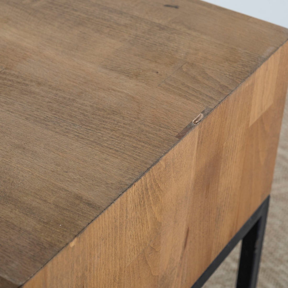 Walnut Musson Nightstand Without Drawers - Linerora