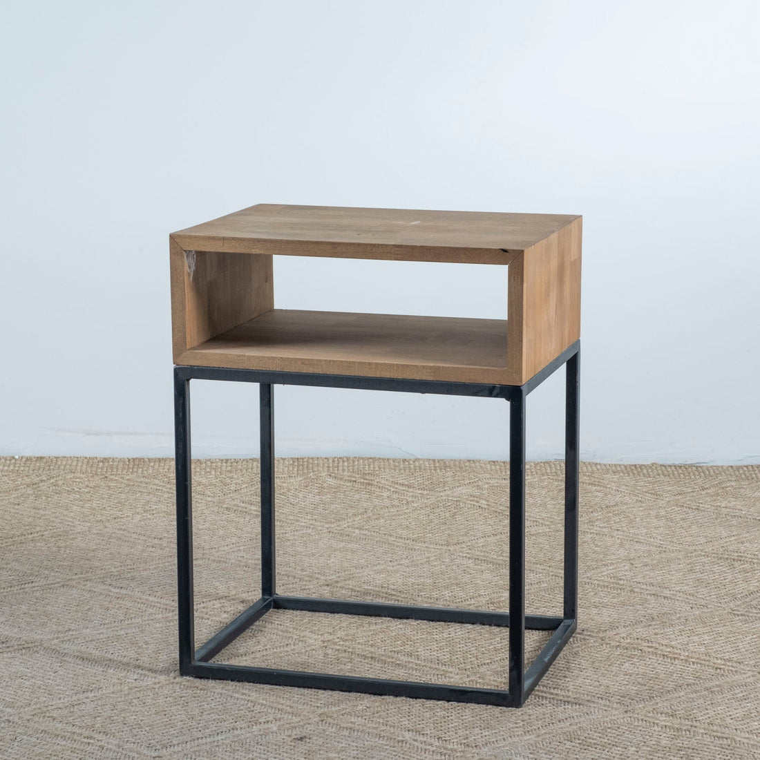 Walnut Musson Nightstand Without Drawers - Linerora