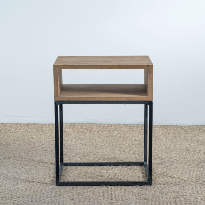 Walnut Musson Nightstand Without Drawers - Linerora